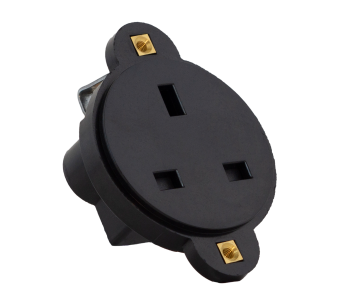 13A Connector Black