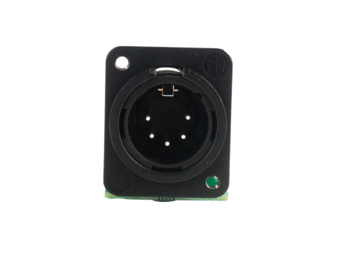XLR 5-pin male to IDC Female 5 Pin XLRS Front