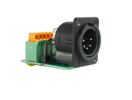 XLR 5-pin male to IDC 5 Pin Male XLR