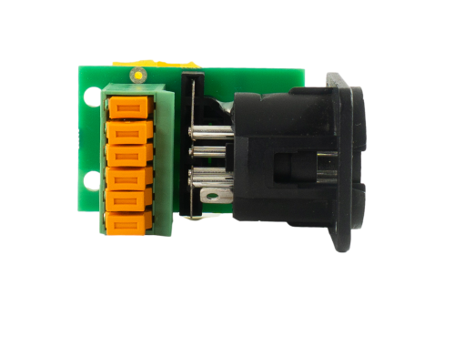 XLR 5-pin male to IDC Female 5 Pin XLRS Top