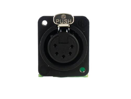 XLR 5-pin female to IDC Male 5 Pin XLRS Front