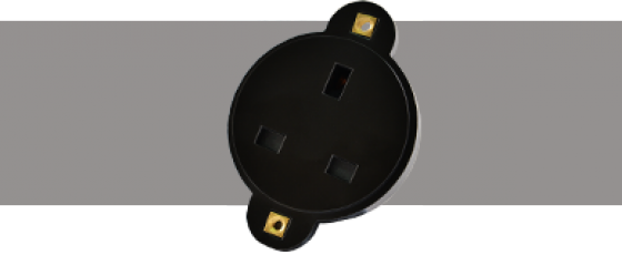 Power Connectors 13A Connector Black
