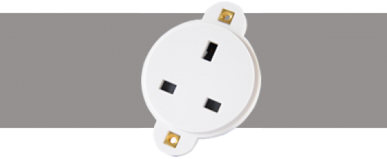 Power Connectors 13A Connector White