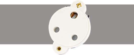 Power Connectors 15A Connector White