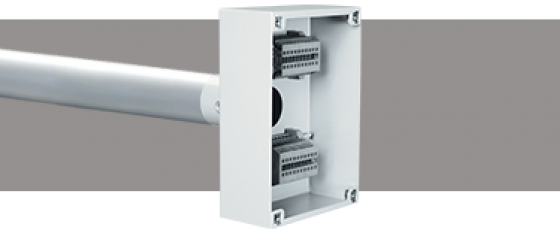 Lighting Bar Termination Boxes DIN Rail Mount Terminals Silver